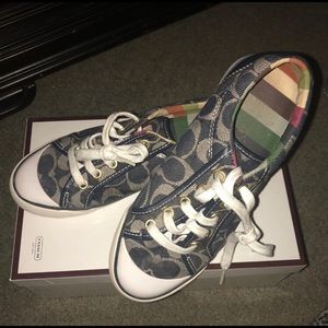 COACH Barrett Denim Blue Sneakers